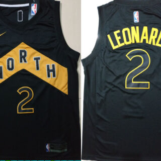 Raptors 2 Kawhi Leonard Black City Edition Nike Swingman Jersey
