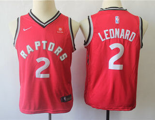 Raptors 2 Kawhi Leonard Red Youth Nike Swingman Jersey