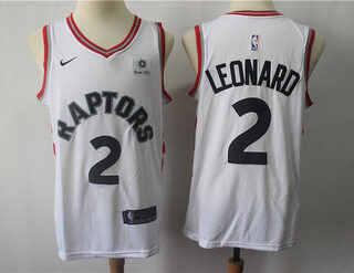 Raptors 2 Kawhi Leonard White Nike Swingman Jersey