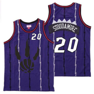 Raptors 20 Damon Stoudamire Purple Throwback Jersey 4