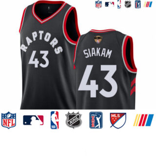 Raptors #43 Pascal Siakam Black 2019 Finals Bound Basketball Swingman Statement Edition Jersey