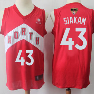 Raptors #43 Pascal Siakam Red 2019 Finals Bound Basketball Swingman Earned Edition Jersey