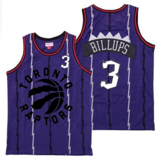 Raptors 3 Chauncey Billups Purple Retro Jersey 3