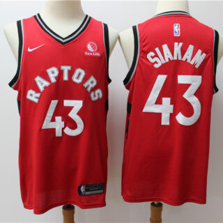 Raptors 43 Pascal Siakam Red Nike Swingman Jersey