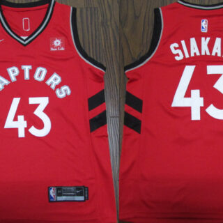 Raptors 43 Pascal Siakam Red Nike Swingman Jersey