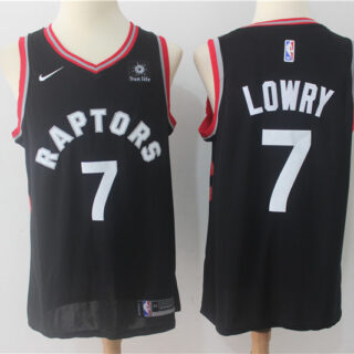 Raptors 7 Kyle Lowry Black Youth Nike Swingman Jersey