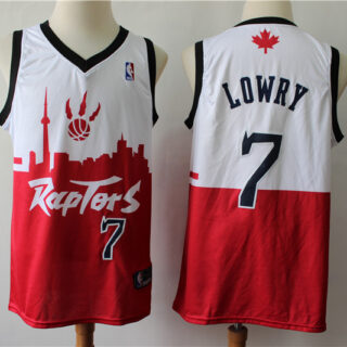Raptors 7 Kyle Lowry White Red 2019 City DNA Swingman Jersey