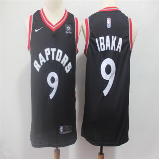 Raptors 9 Serge Ibaka Black Nike Swingman Jersey