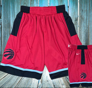 Raptors Red Nike Swingman Shorts