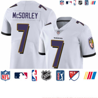 Ravens #7 Trace McSorley White Youth Stitched Football Vapor Untouchable Limited Jersey