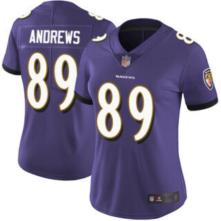Ravens #89 Mark Andrews Purple Team Color Women's Stitched Football Vapor Untouchable Limited Jersey