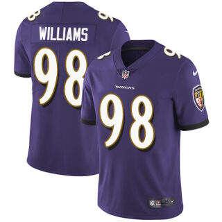 Ravens #98 Brandon Williams Purple Team Color Youth Stitched Football Vapor Untouchable Limited Jersey