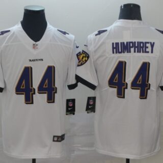 Ravens 44 Marlon Humphre White Vapor Untouchable Limited Jersey