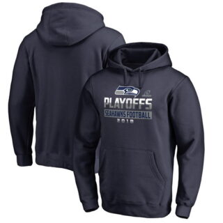 Ravens Navy 2018 NFL Playoffs Seahawks Football Men's Pullover Hoodie