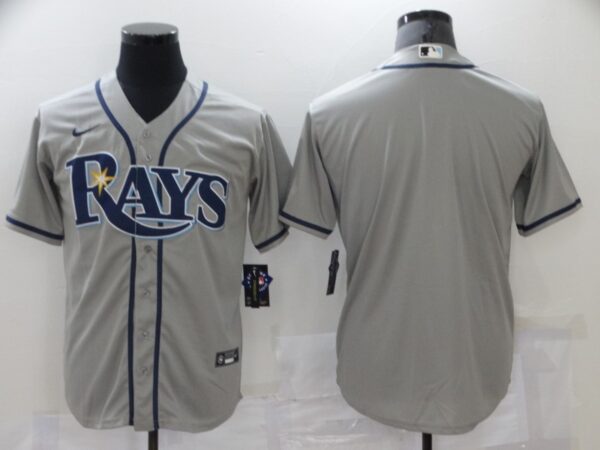 Rays Blank Gray 2020 Nike Cool Base Jersey