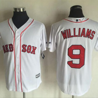 Red Sox #9 Ted Williams White New Cool Base 2018 World Series Stitched MLB Jersey