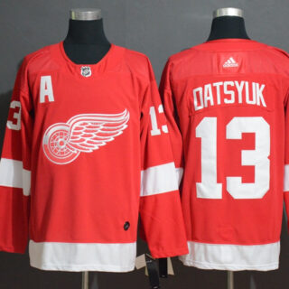 Red Wings 13 Pavel Datsyuk Red Adidas Jersey