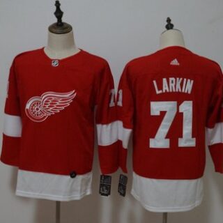 Youth Red Wings 71 Dylan Larkin Red Adidas Jersey