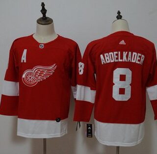 Women Red Wings 8 Justin Abdelkader Red Adidas Jersey