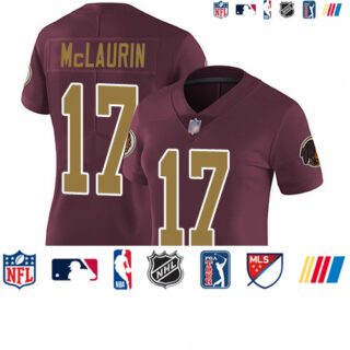Redskins #17 Terry McLaurin Burgundy Red Alternate Women's Stitched Football Vapor Untouchable Limited Jersey