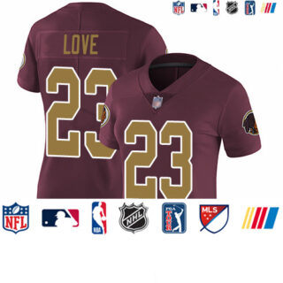 Redskins #23 Bryce Love Burgundy Red Alternate Women's Stitched Football Vapor Untouchable Limited Jersey