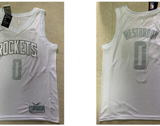 Rockets 0 Russell Westbrook White 2020 Nike MVP Swingman Jersey