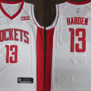 Rockets 13 James Harden White Nike Retro Swingman Jersey