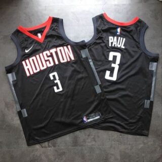Rockets 3 Chris Paul Black Nike Swingman Jersey
