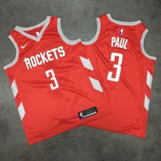 Rockets 3 Chris Paul Red Nike Swingman Jersey