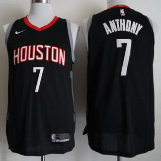 Rockets 7 Carmelo Anthony Black 2018-19 Nike Authentic Jersey