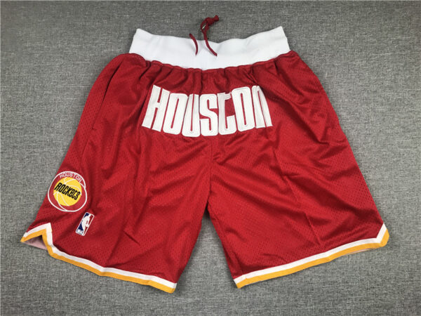 Rockets Teams Red Just Don With Pocket Swingman Shorts