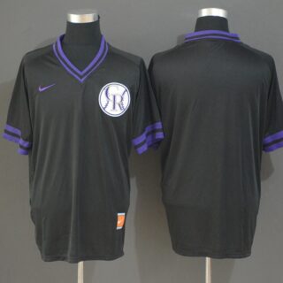 Rockies Blank Black Throwback Jersey