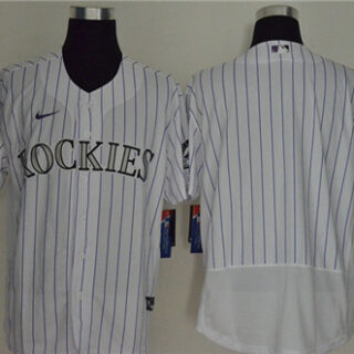 Rockies Blank White Flexbase Jersey