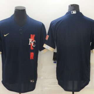 Royals Blank Navy Nike 2021 MLB All-Star Flexbase Jersey