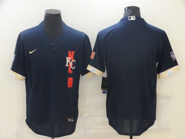 Royals Blank Navy Nike 2021 MLB All-Star Flexbase Jersey