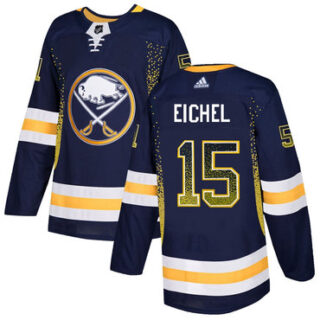Sabres 15 Jack Eichel Navy Drift Fashion Adidas Jersey