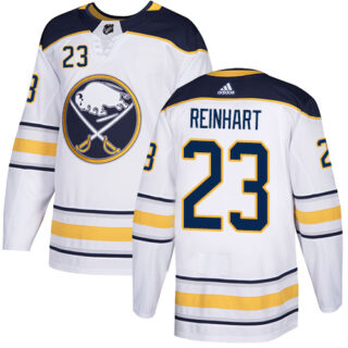 Sabres #23 Sam Reinhart White Road Authentic Stitched Hockey Jersey