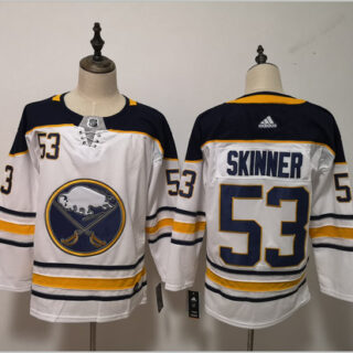 Sabres 53 Jeff Skinner White Adidas Jersey