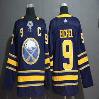 Sabres 9 Jack Eichel Navy Adidas Jersey