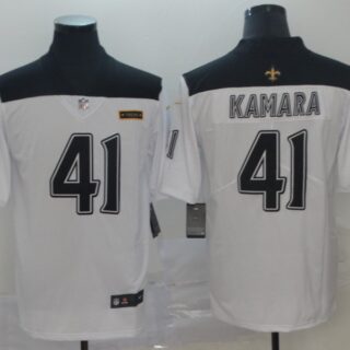 Saints 41 Alvin Kamara White City Edition Vapor Untouchable Limited Jersey