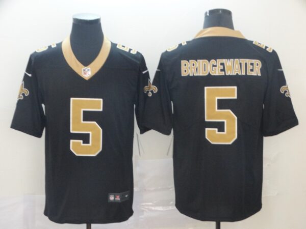 Saints 5 Teddy Bridgewater Black Vapor Untouchable Limited Jesey