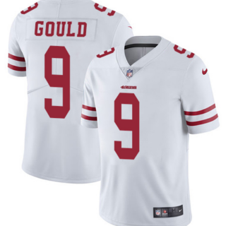 San Francisco 49ers #9 Robbie Gould White Nike NFL Road Vapor Untouchable Jersey