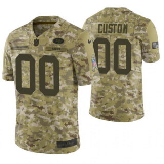 San Francisco 49ers Custom Camo 2018 Salute to Service Limited Jersey