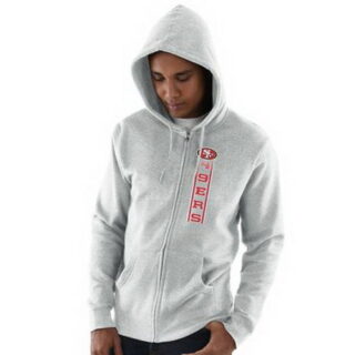 San Francisco 49ers Hook And Ladder Full Zip Hoodie Gray