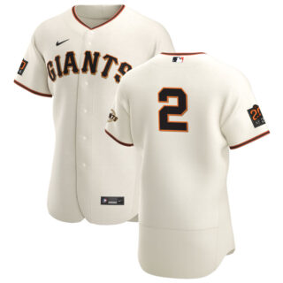 San Francisco Giants #2 Daniel Robertson Men's Nike Cream Home 2020 Authentic 20 at 24 Patch Player MLB Jersey