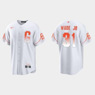 San Francisco Giants #31 Lamonte Wade Jr. Men's 2021 City Connect White Fan's Version Jersey