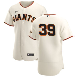 San Francisco Giants #39 Rico Garcia Men's Nike Cream Home 2020 Authentic Player MLB Jersey