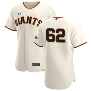 San Francisco Giants #62 Logan Webb Men's Nike Cream Home 2020 Authentic Player MLB Jersey