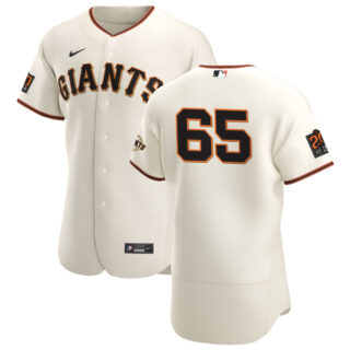 San Francisco Giants #65 Sam Coonrod Men's Nike Cream Home 2020 Authentic 20 at 24 Patch Player MLB Jersey