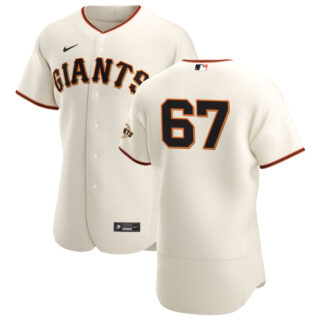 San Francisco Giants #67 Sam Selman Men's Nike Cream Home 2020 Authentic Player MLB Jersey
